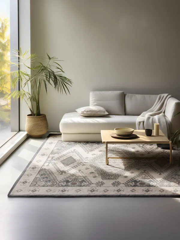 Hanse Startseite Grundstück Designer Shortpile Teppich Lakan Creme Grau