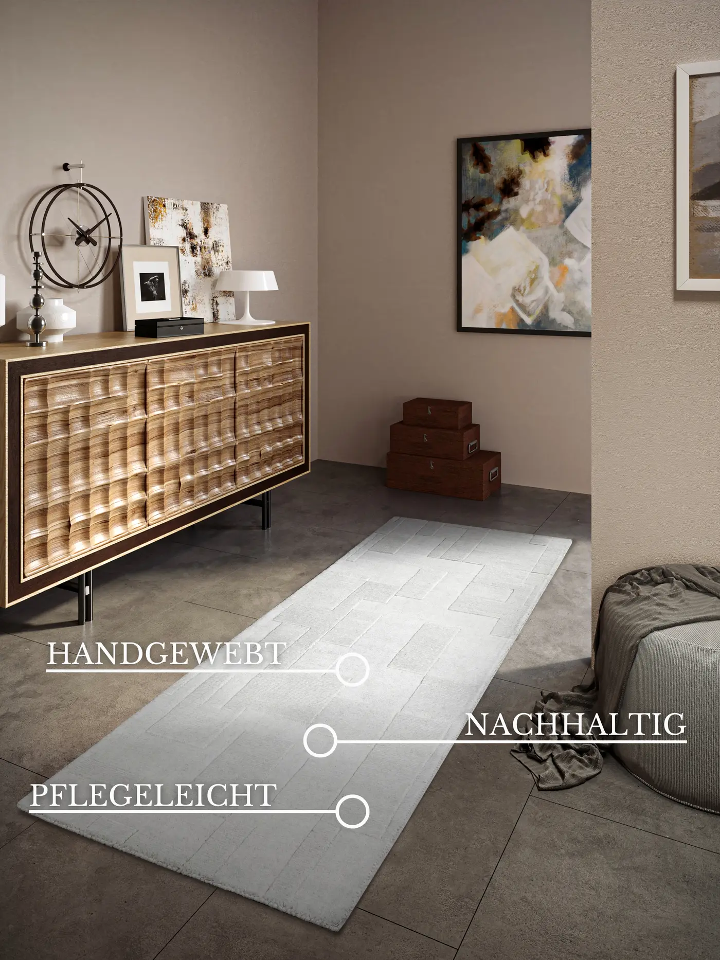 Villeroy & Boch 1906 Wollteppich Wilhelmine Creme – Ansicht 3