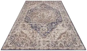 Hanse Home Terrain Designer Kurzflor Teppich Sand Creme Blau