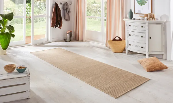 Hanse Home In- & Outdoor Flachgewebe Läufer Nature Sisal-Optik Naturbeige