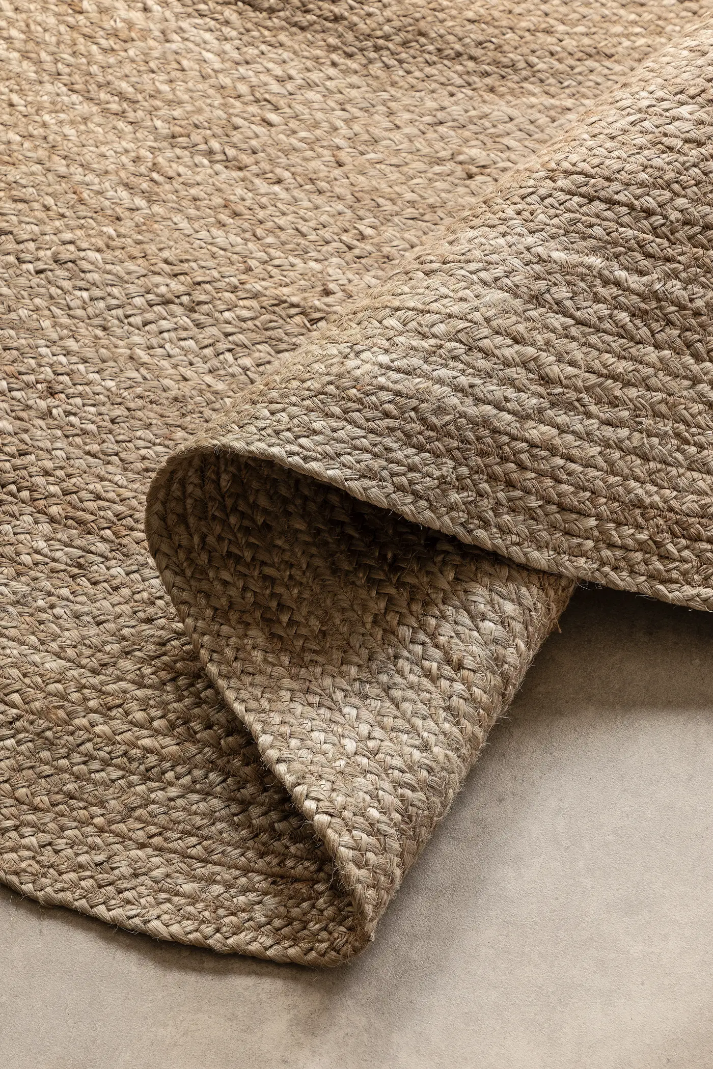Hanse Home Jute Braided Jute Teppich Rund Rangpur Natur Grau Braun – Ansicht 3