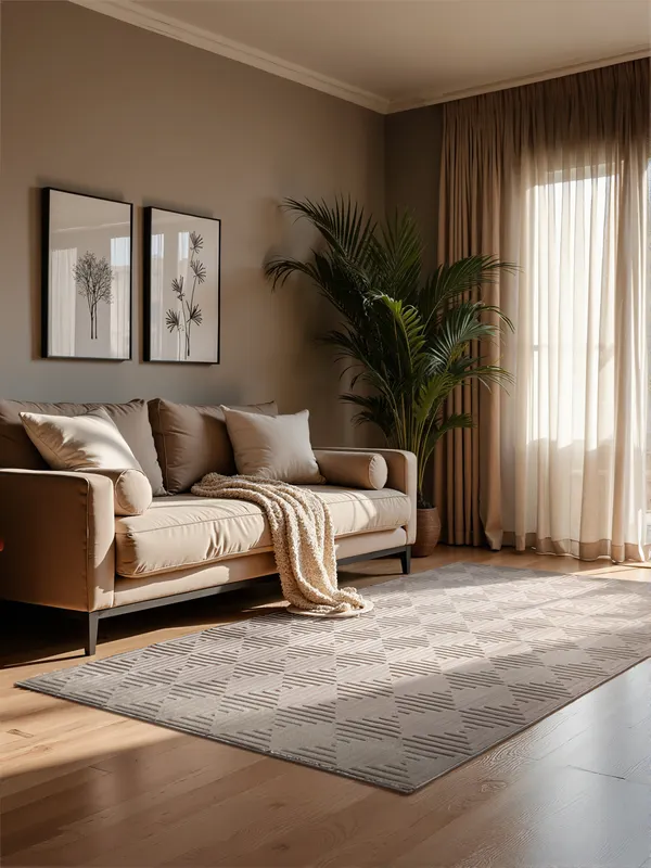 Sie Dekoration Perles Shortpile Teppich Turmaline Creme Beige