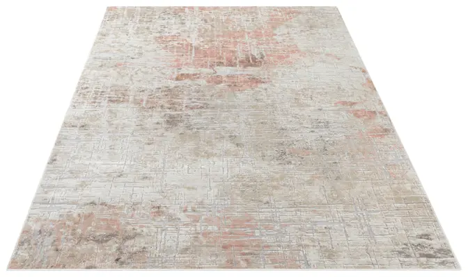 Elle Decoration Maywand Kurzflorteppich Chameis Beige Pfirsich