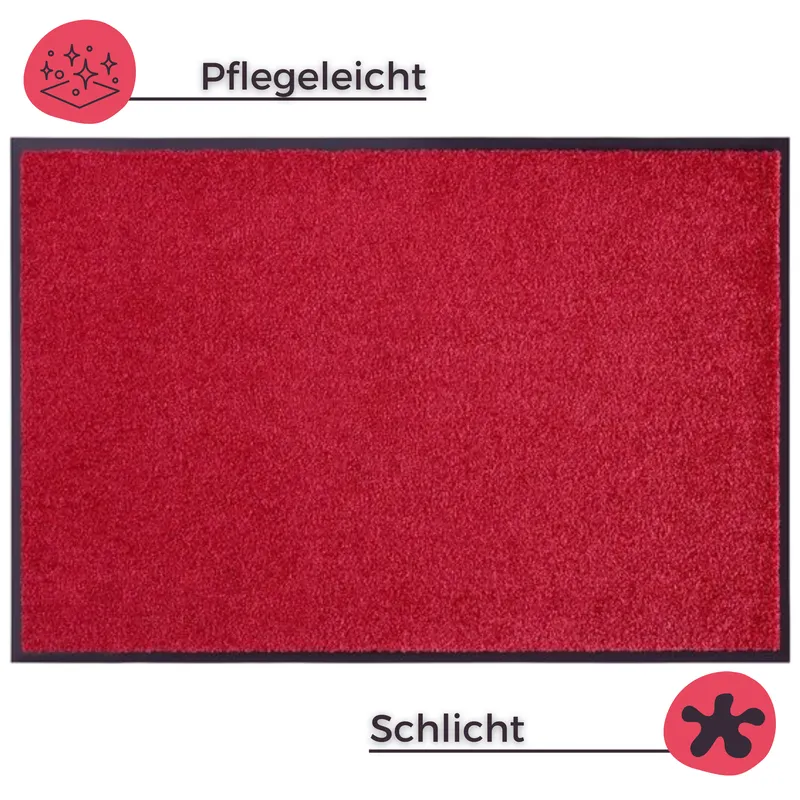 Hanse Home Wash & Clean Fußmatte Bordeaux Rot