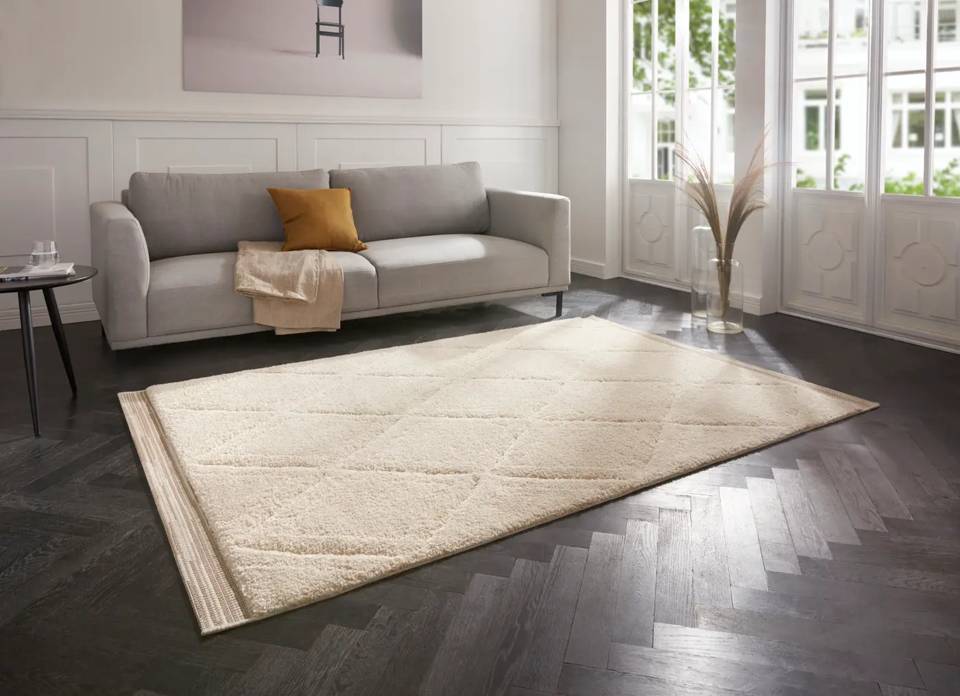 Hanse Home Norwalk Hochflor Teppich Colin Beige – Ansicht 2