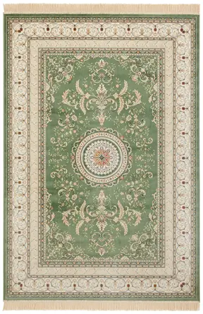 Hanse Home Naveh Kurzflor Teppich Antik Negar Grün