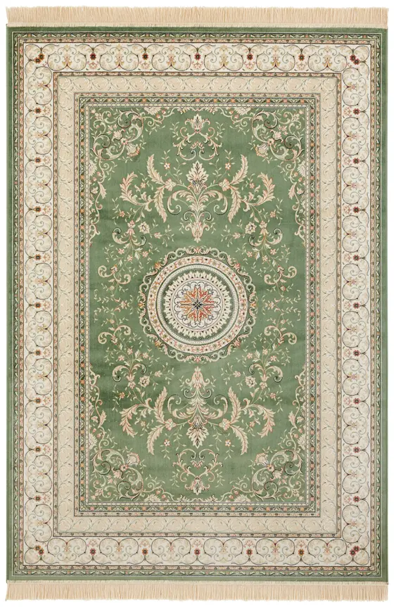 Hanse Home Naveh Kurzflor Teppich Antik Negar Grün