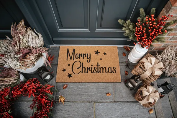 Hanse Startseite Mischen Sie Mats Fußmatte Kokosnüsse Weihnachten Sterne