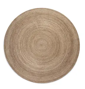 Hanse Home Jute Braided Jute Teppich Rund Rangpur Natur Grau Braun