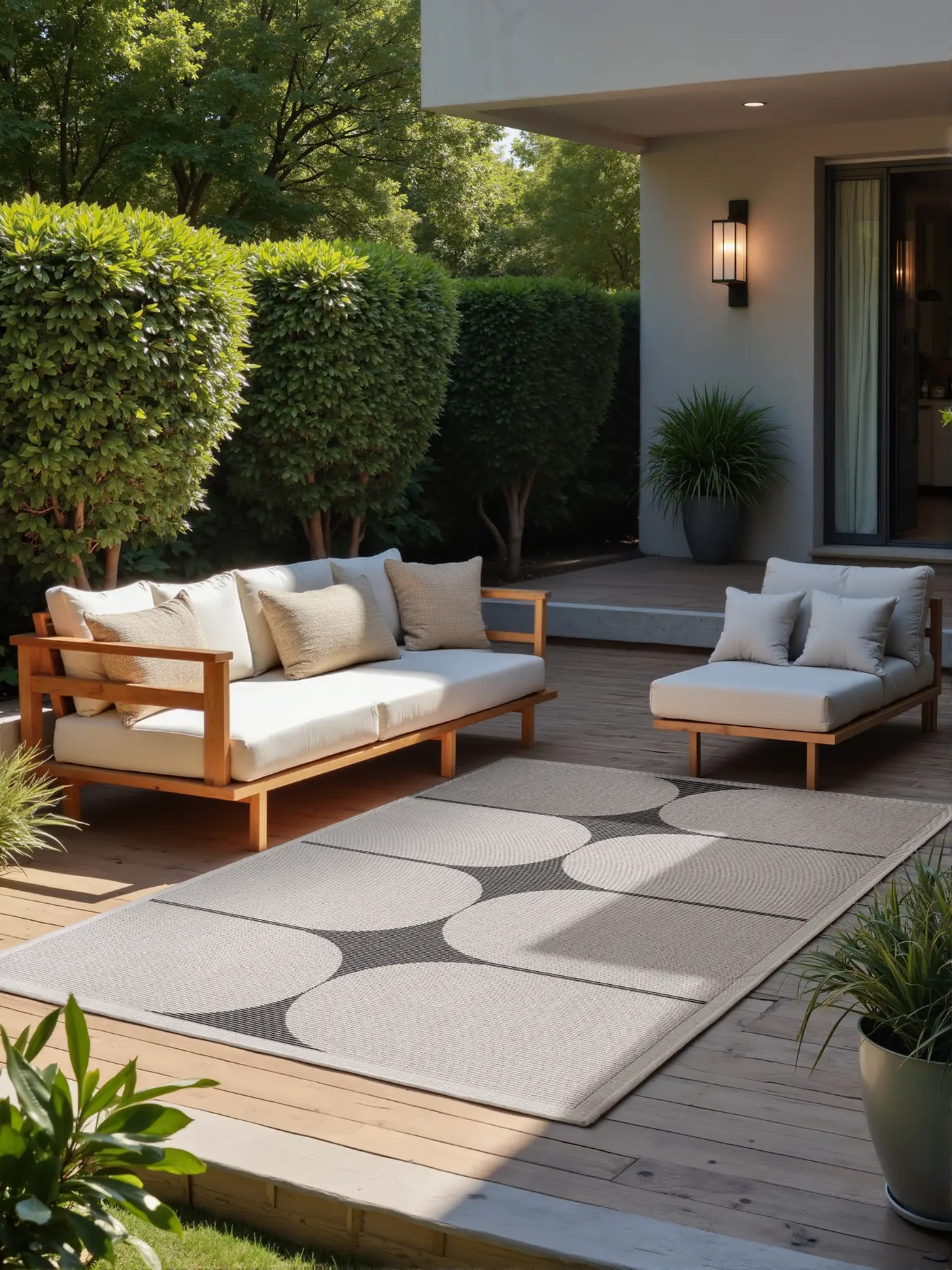 Hanse Home Duet In- & Outdoor Wendeteppich Bowen Schwarz Weiß – Ansicht 2