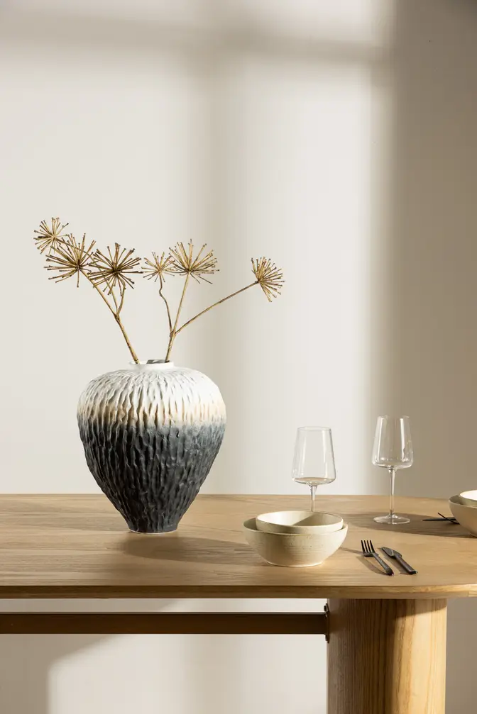 Scheibe Vase