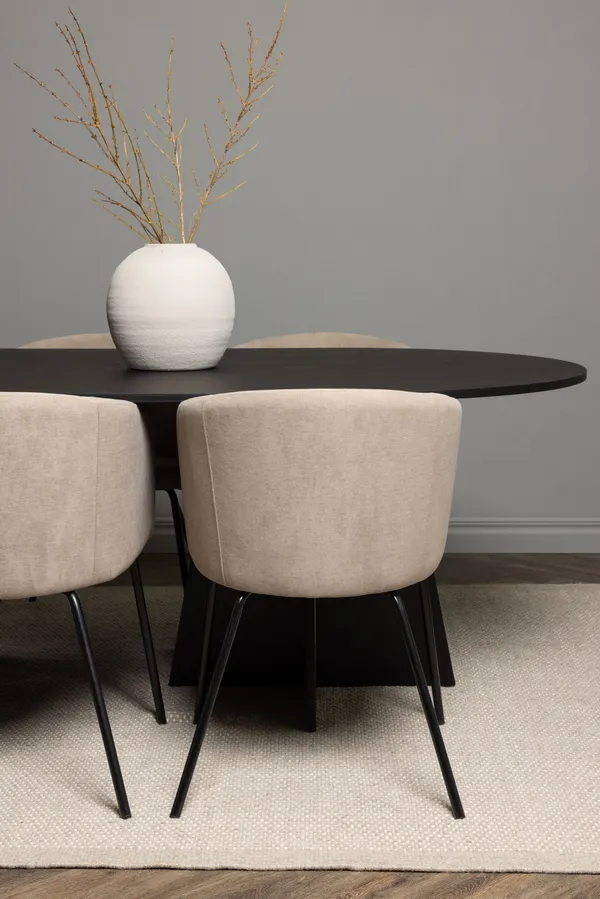 Esstischgarnitur Bootcut mit den Stühlen Berit