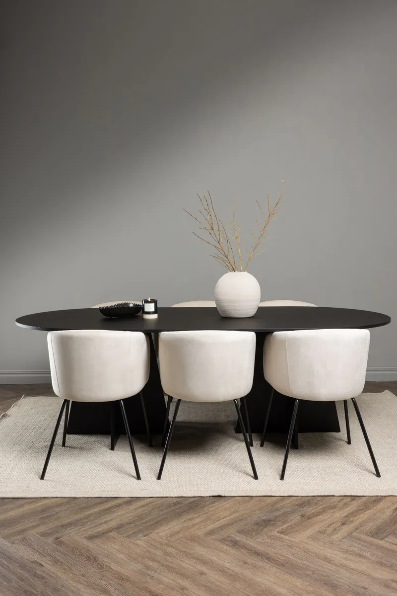 Esstischgarnitur Bootcut mit den Stühlen Berit