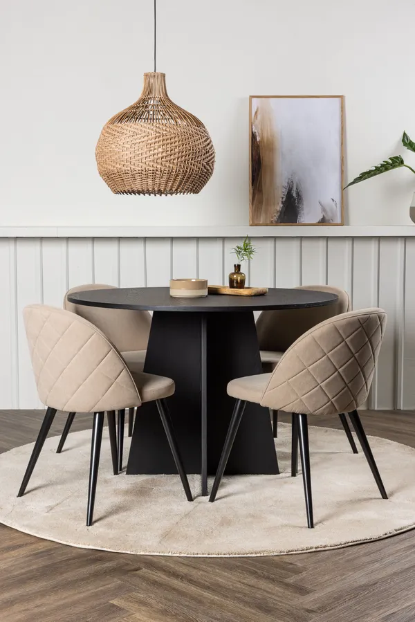 Bootcut Esstischset rund