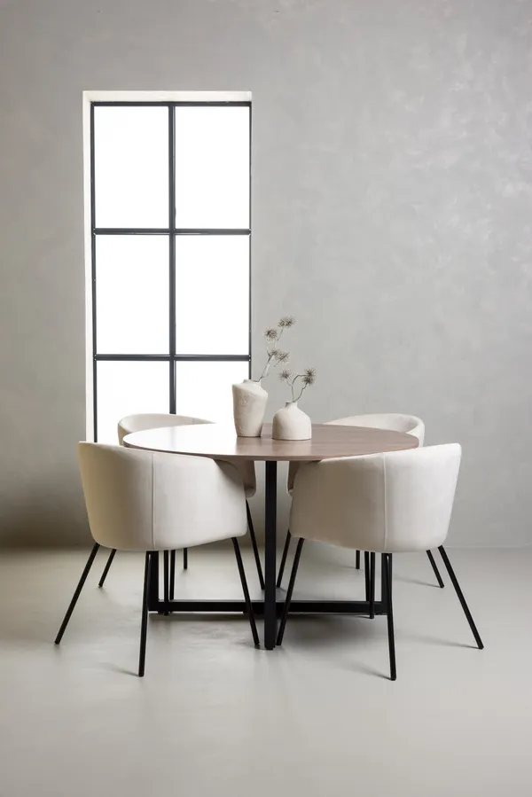 Esszimmergarnitur Durango mit den Stühlen Berit