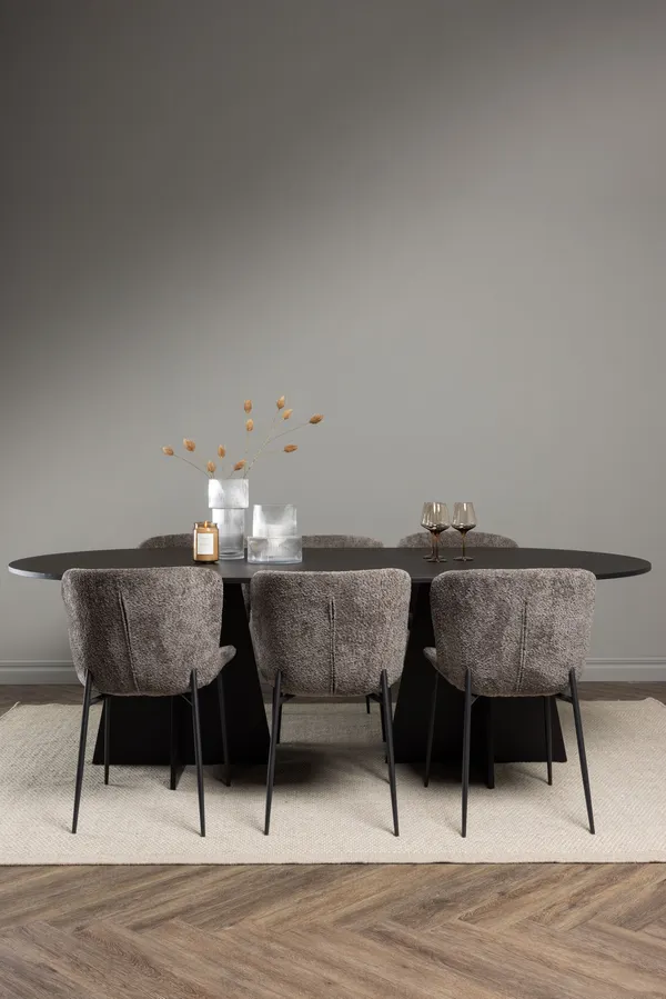 Esstischgarnitur Bootcut mit den Stühlen Modesto