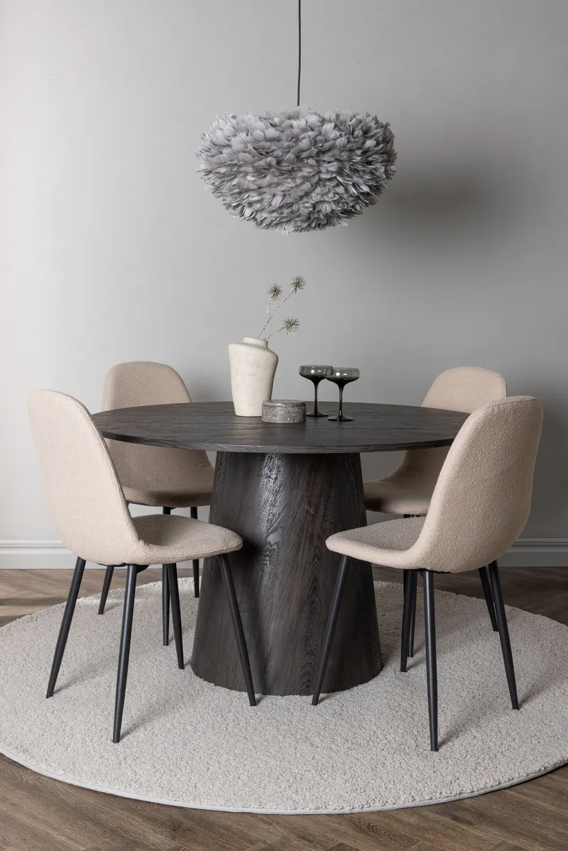 Esstischgarnitur Lanzo mit den Stühlen Polar