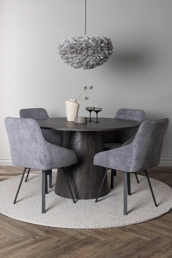 Esszimmergarnitur Lanzo mit den Stühlen Rosie