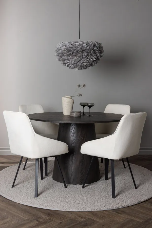 Esszimmergarnitur Lanzo mit den Stühlen Rosie