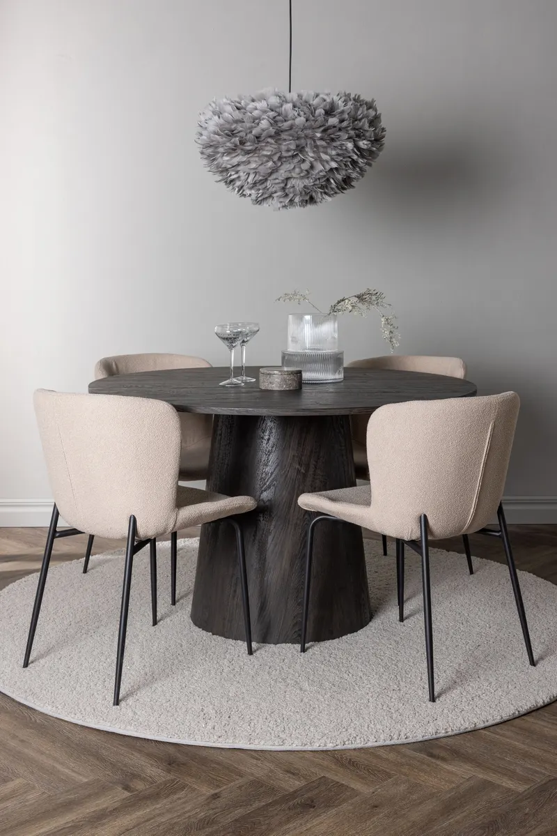 Esszimmergarnitur Lanzo mit den Stühlen Modesto