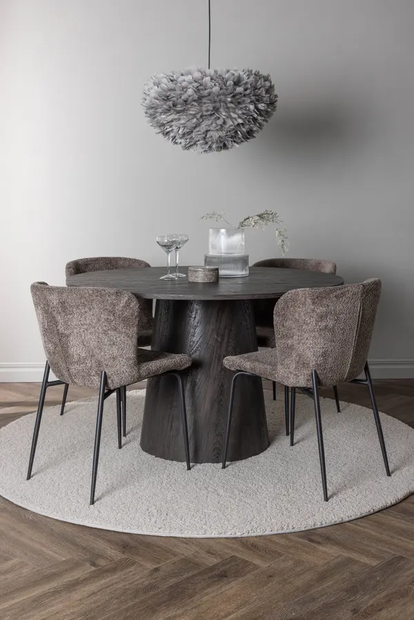 Esszimmergarnitur Lanzo mit den Stühlen Modesto