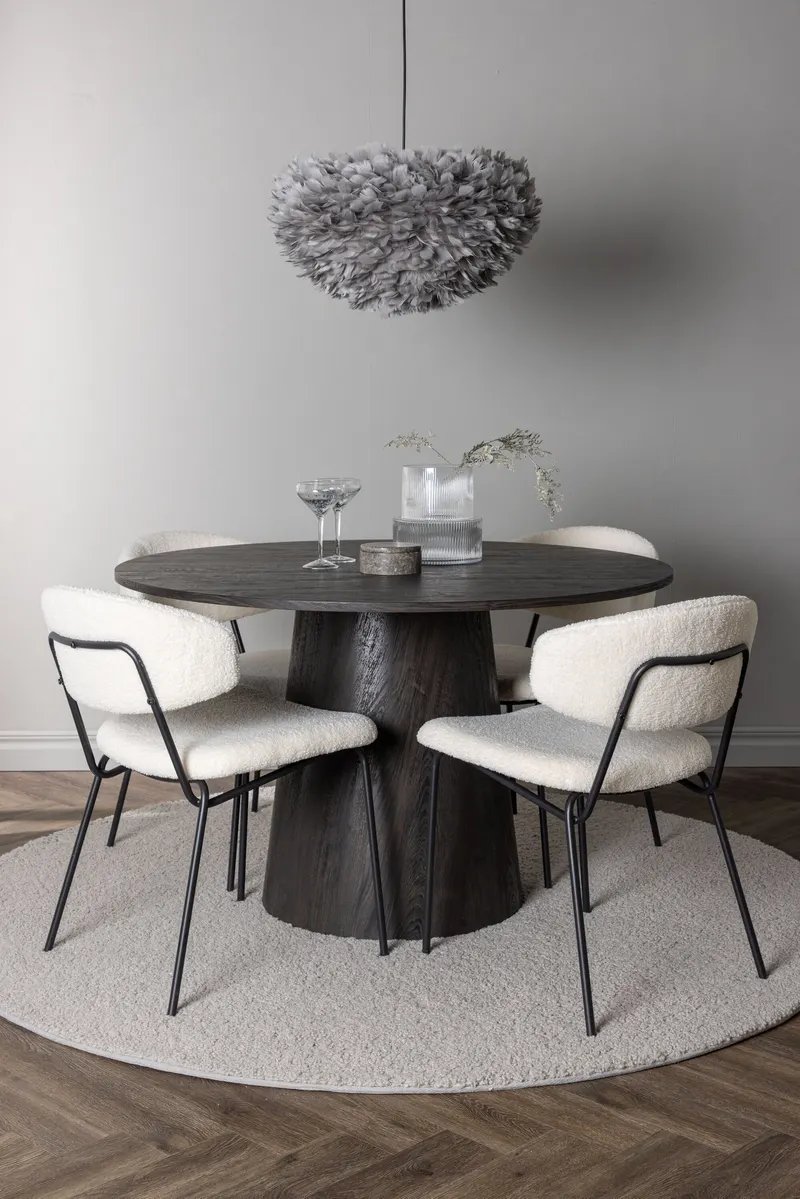 Esszimmergarnitur Lanzo mit den Stühlen Chico