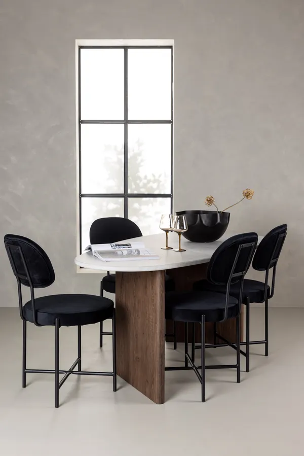 Esstischset Grönvik mit den Stühlen Stella