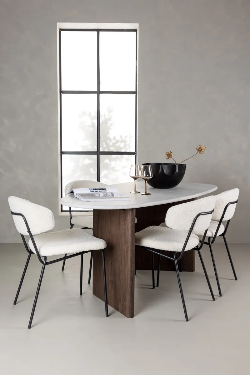 Esstischset Grönvik mit den Stühlen Chico