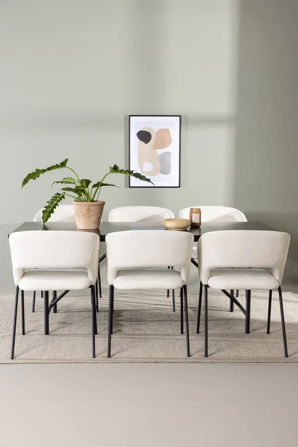 Esstischgarnitur Astrid mit den Stühlen Day