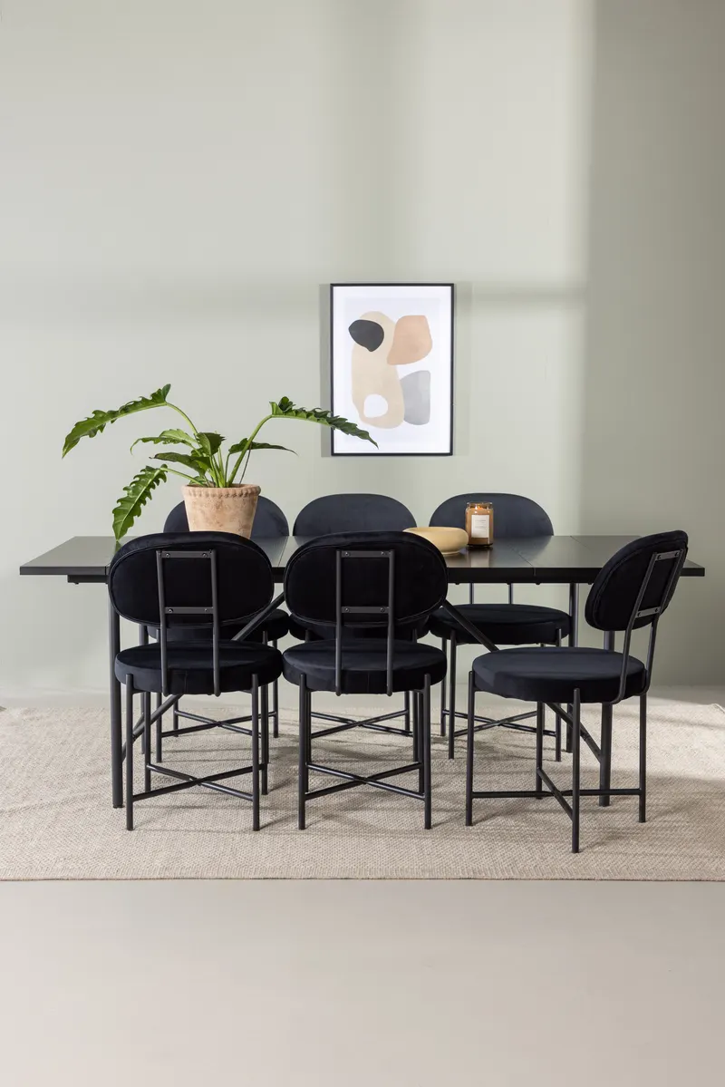 Esstischgarnitur Astrid mit den Stühlen Stella