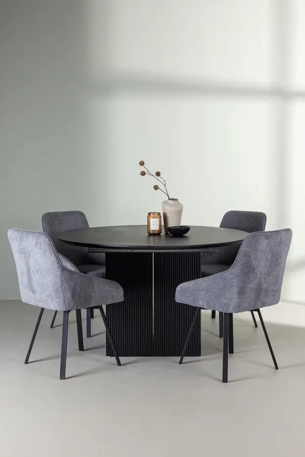 Esstischset Matilda mit den Stühlen Rosie