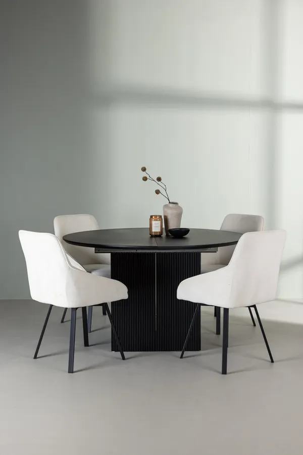 Esstischset Matilda mit den Stühlen Rosie