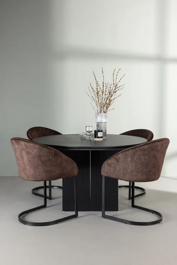 Esstischset Matilda mit den Stühlen Abend