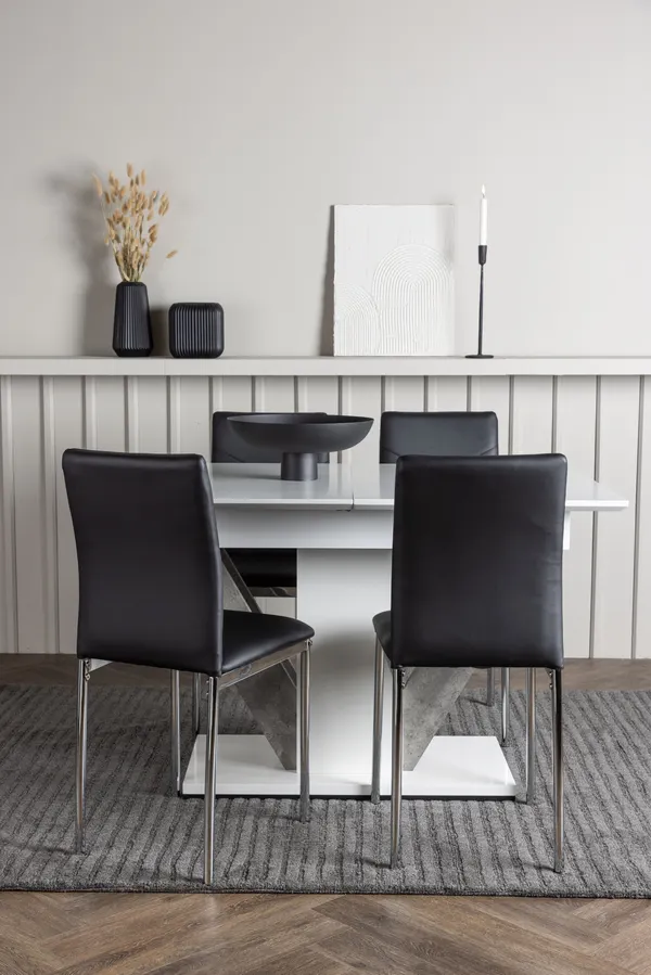 Esszimmergarnitur Disa mit den Stühlen Lily