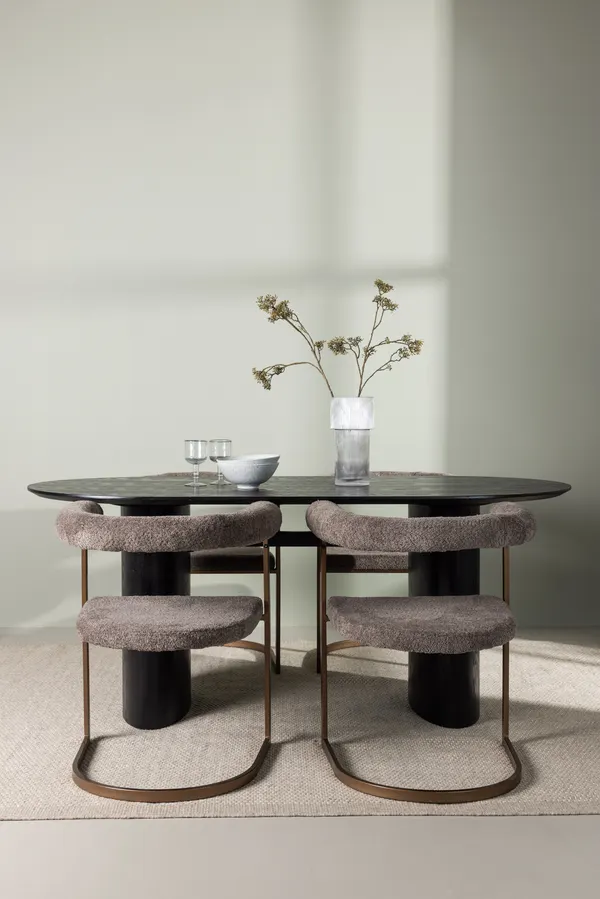 Esstischset Isolde mit den Stühlen Morning