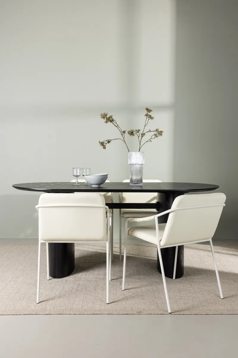 Esstischset Isolde mit den Stühlen Tvist