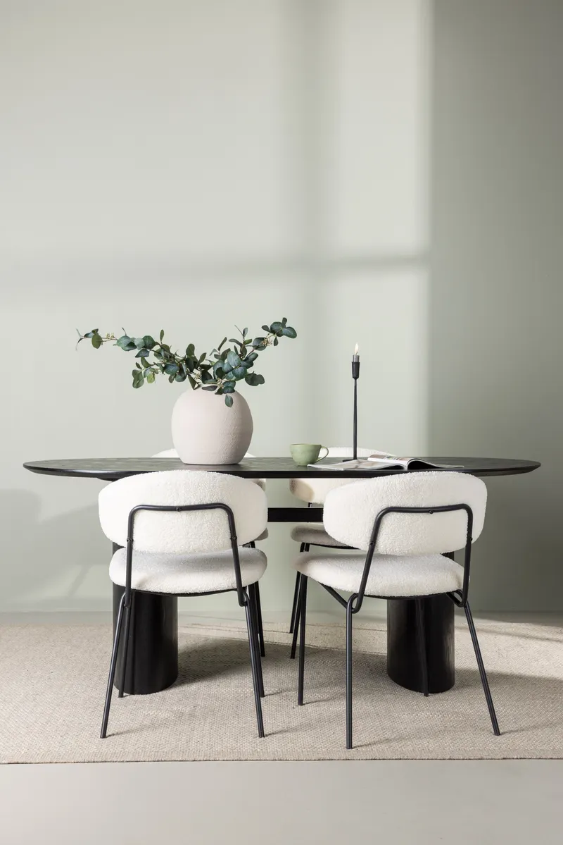 Esszimmergarnitur Isolde mit den Stühlen Chico