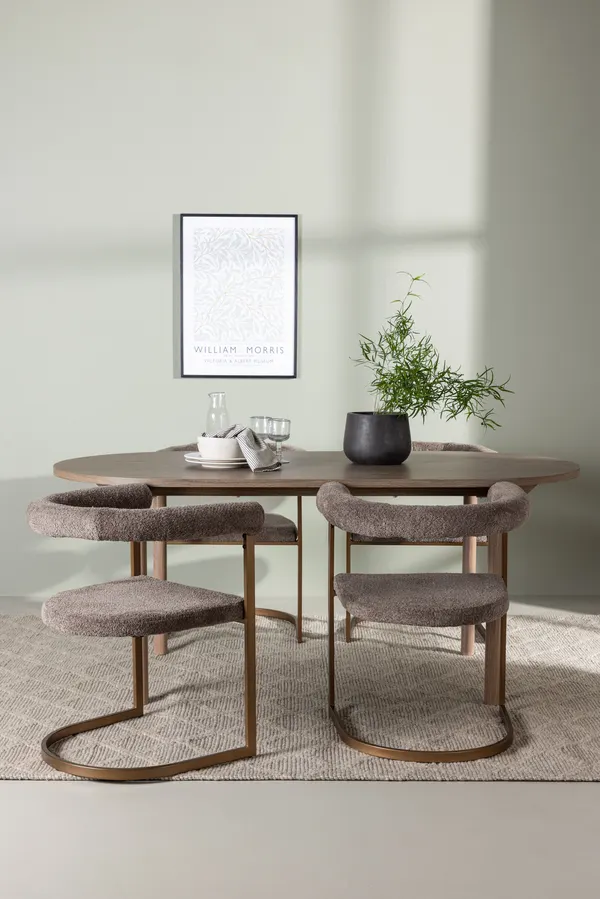 Esstischgarnitur Andy mit den Stühlen Morning