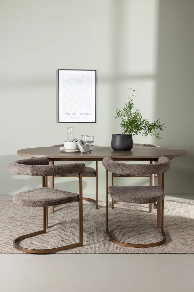 Esstischgarnitur Andy mit den Stühlen Morning