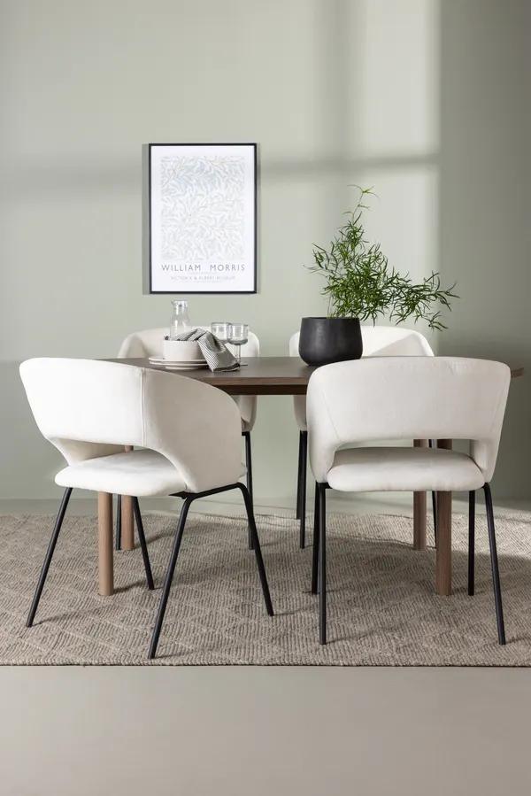 Esstischgarnitur Andy mit den Stühlen Day