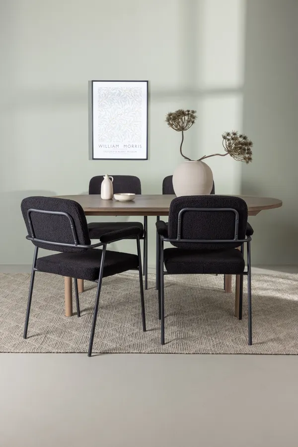 Esstischgarnitur Andy mit den Stühlen Gestern