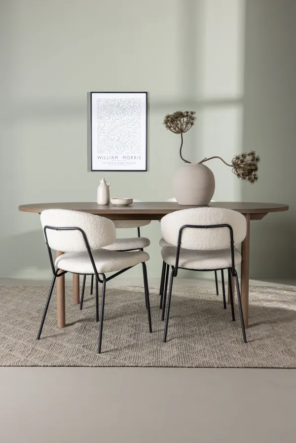 Esstischgarnitur Andy mit den Stühlen Chico