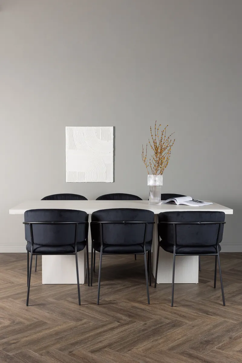 Esszimmergarnitur Olga mit den Stühlen Selma