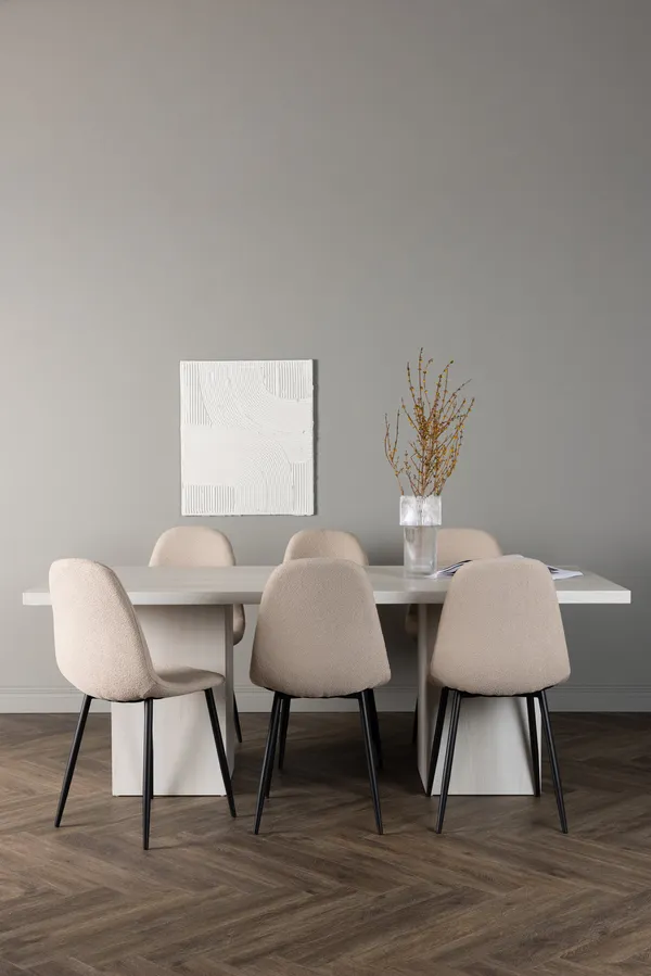 Esszimmergarnitur Olga mit den Stühlen Polar