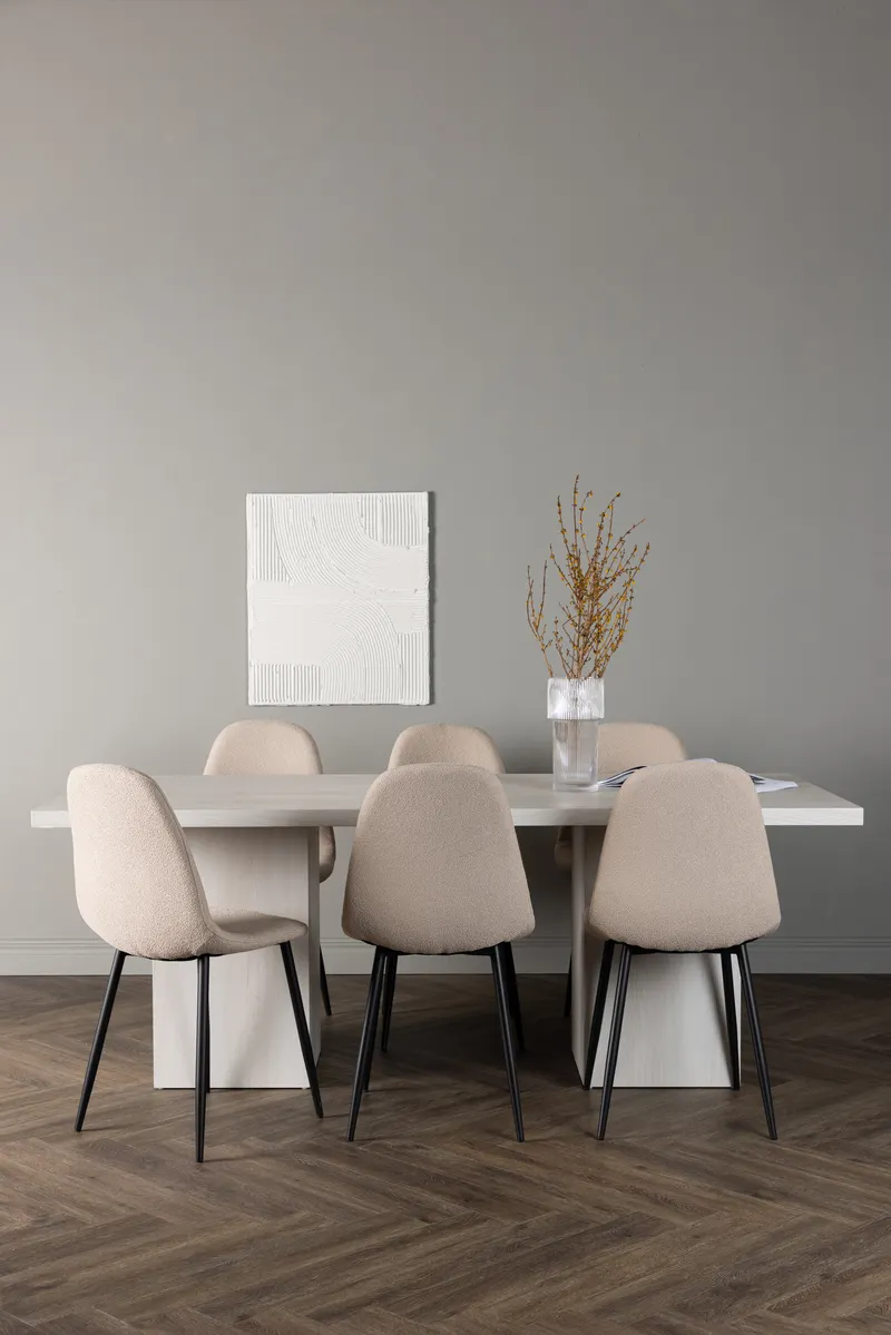 Esszimmergarnitur Olga mit den Stühlen Polar