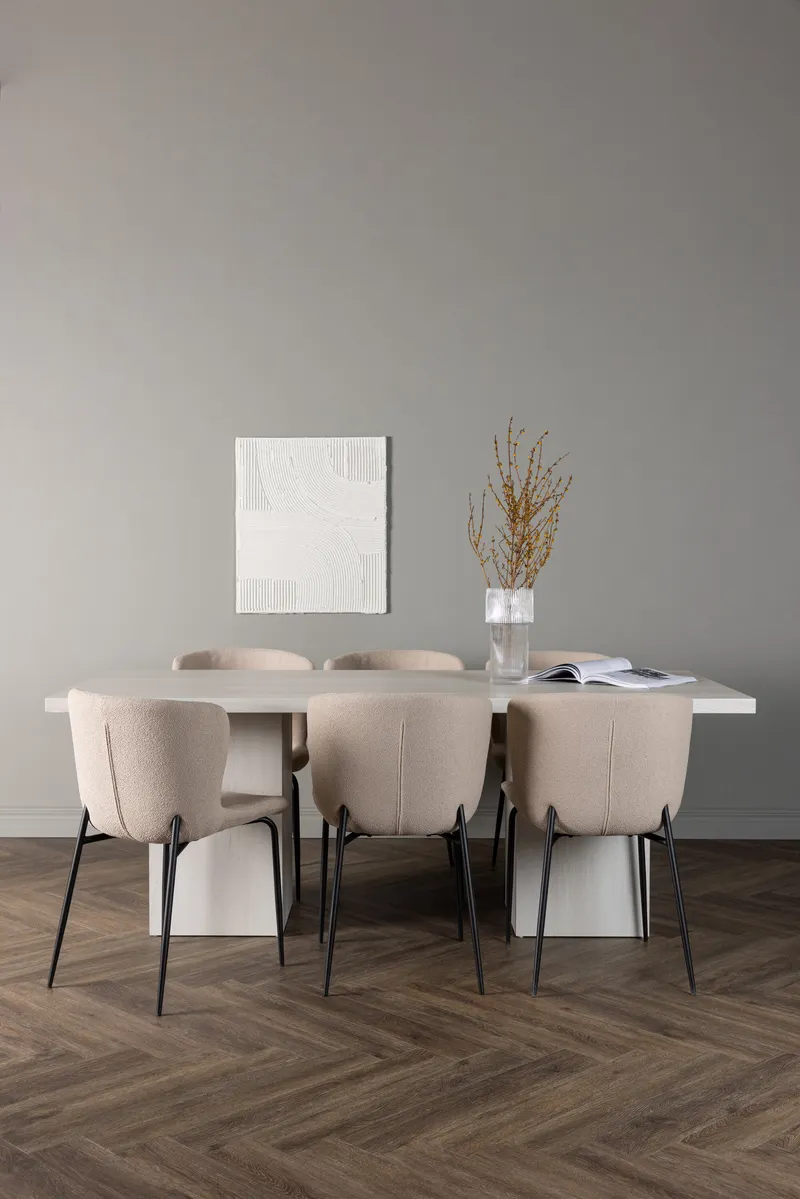 Esszimmergarnitur Olga mit den Stühlen Modesto