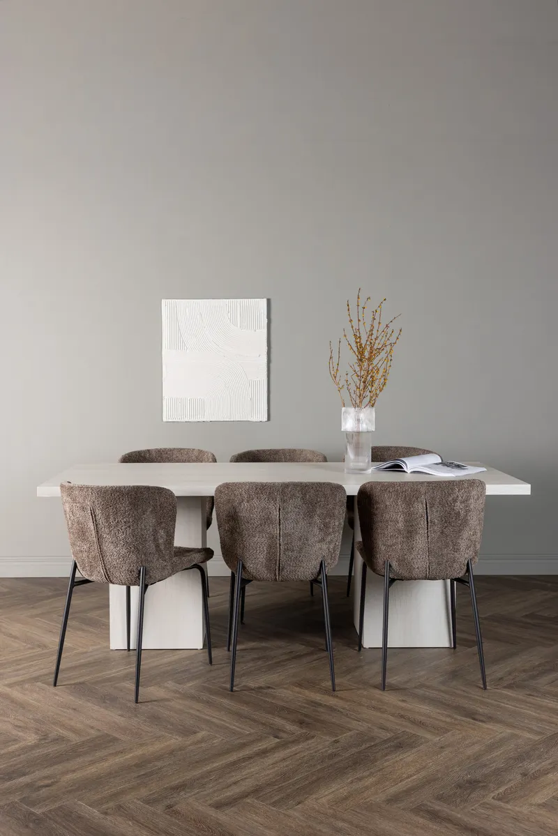 Esszimmergarnitur Olga mit den Stühlen Modesto