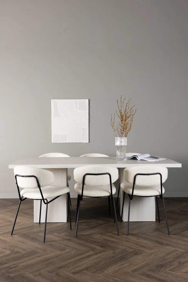 Esszimmergarnitur Olga mit den Stühlen Chico