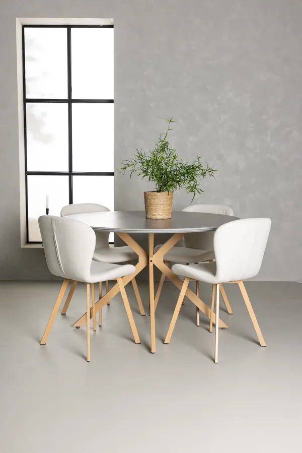 Esszimmergarnitur Piazza mit den Stühlen Lilja