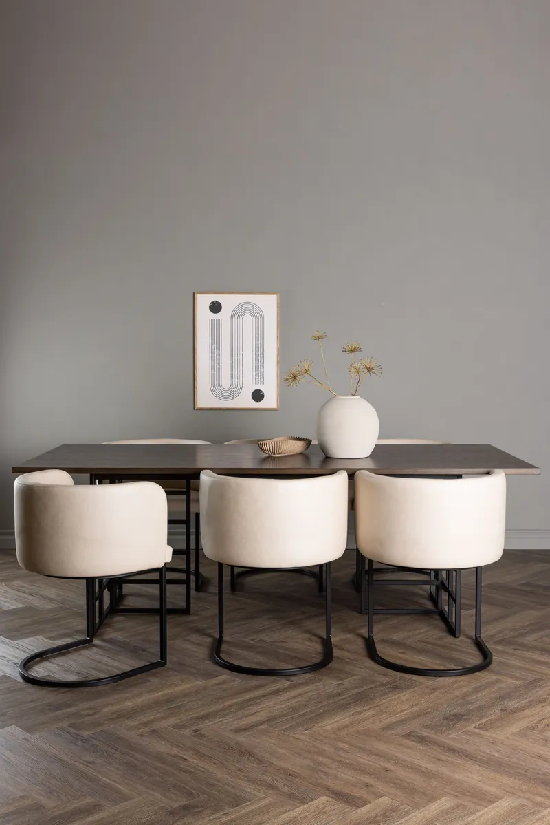 Esstischgarnitur Ystad mit den Stühlen Simrishamn